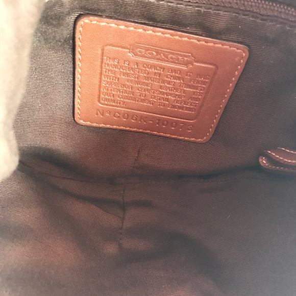 SOLD Coach signature small brown shoulder bag - Picture 2 of 6